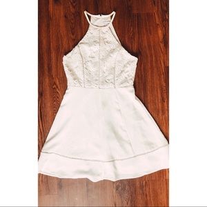 White Dress with Lace Detail